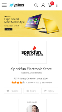 Electronics multi-vendor mobile apps