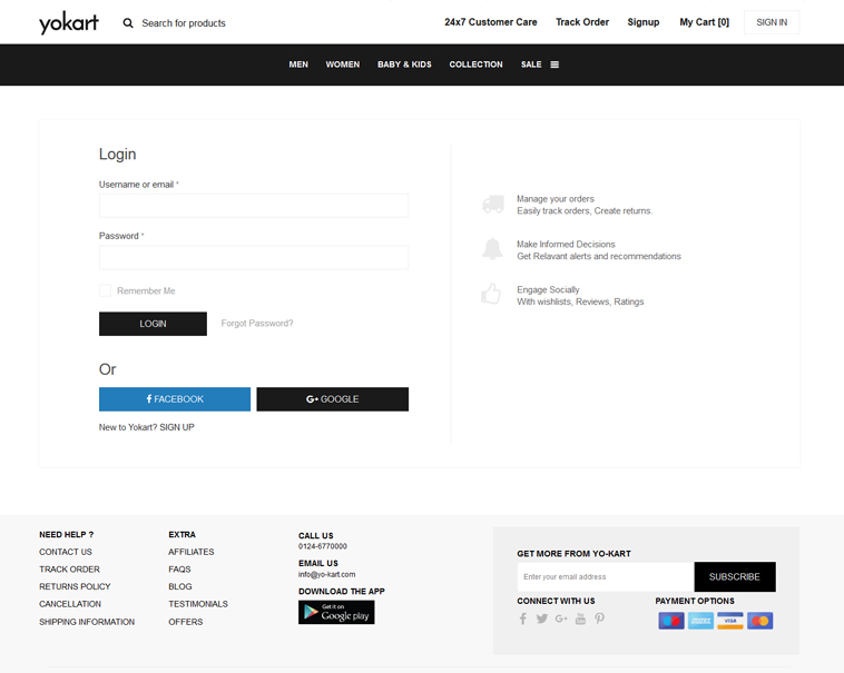 Custom Fashion multi-vendor website