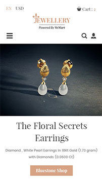 Jewelry marketplace mobile website