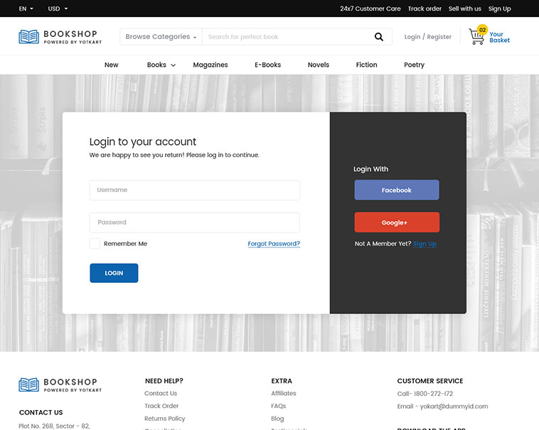 Digital products multi-vendor website