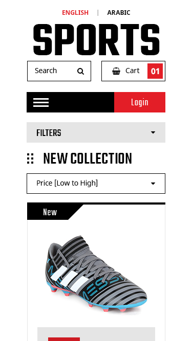Sports marketplace mobile design