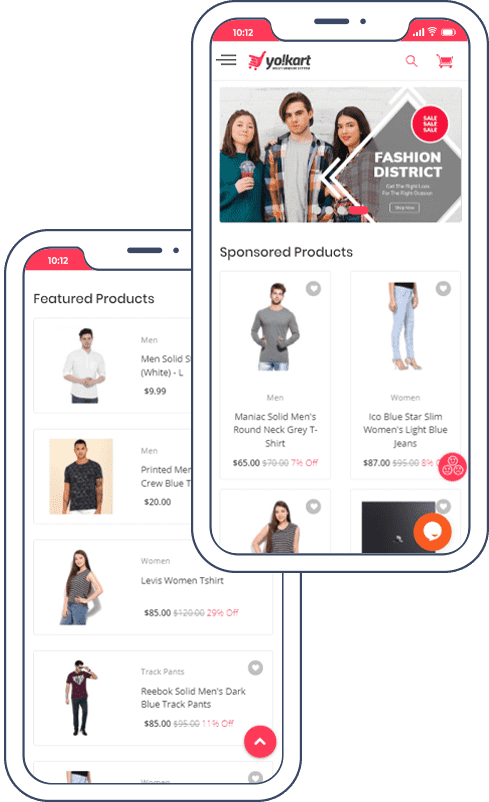 YoKart Mobile App feature